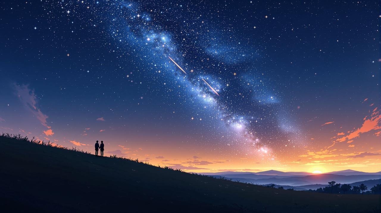 嘿嘿漫画精选专题 - 新海诚动画中的「星空」意象：从《你的名字。》到嘿嘿漫画的宇宙美学